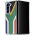 South Africa Flag Distressed Galaxy Z Fold5 5G Clear Case